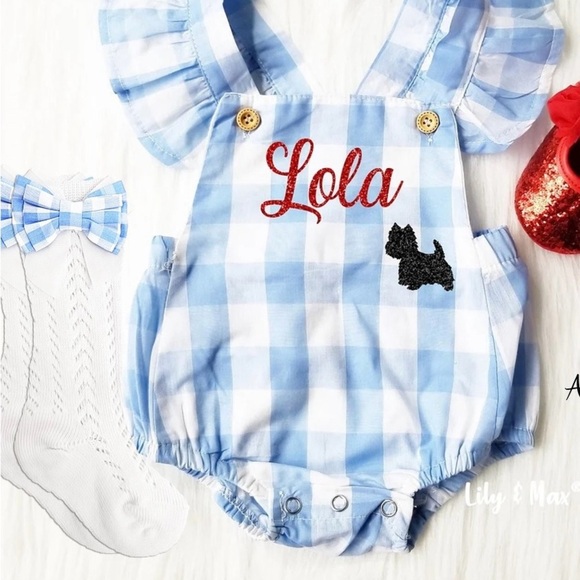 Wizard of Oz inspired baby bow headband - Picture 8 of 9